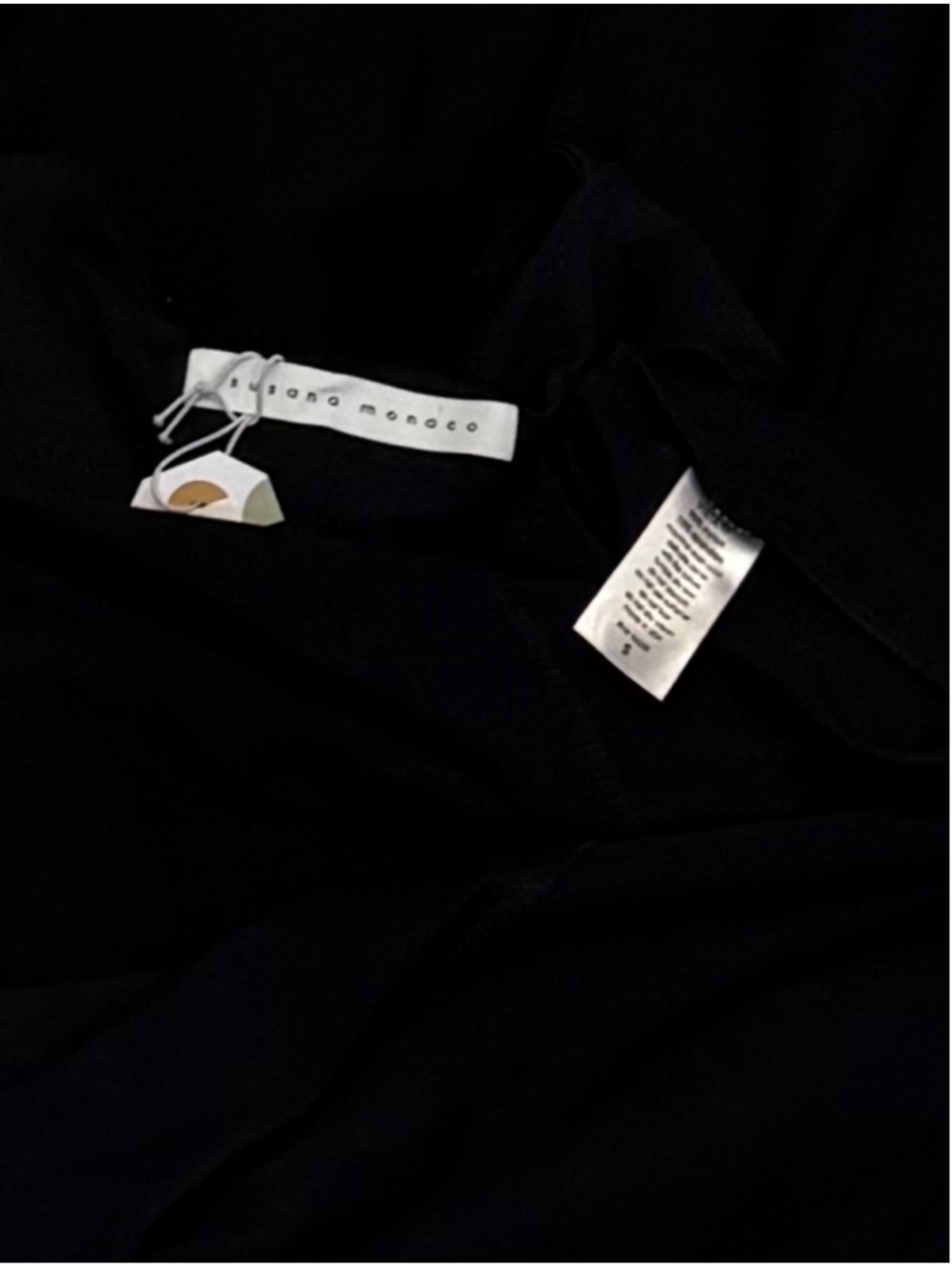 Susana Monaco Black Spandex Jumpsuit NWOT Size S - Picture 6 of 6